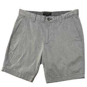 Banana Republic Aiden Shorts Blue Dobby Size 32 9” Inseam Classic Fit Preppy EUC